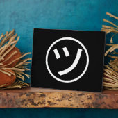 Plaque Photo ㋡ Tsu Kana Katakana Smiling Emoji / Emoticon (Côté)