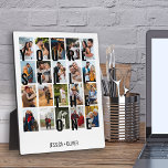 Plaque Photo Tu es toujours celui que j'aime Photo d'anniversai<br><div class="desc">Cadeau de photo pour l'anniversaire de mariage pour votre partenaire. Le design présente une impression surdimensionnée qui lit "Tu es toujours le seul", affiché en superposition sur vos images. Le modèle de photo est configuré pour que vous puissiez ajouter 20 de vos photos préférées, qui sont toutes affichées au format...</div>