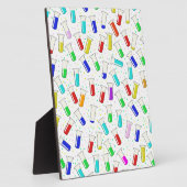 Plaque Photo Tubes d'essai en verre de dessin (Côté)