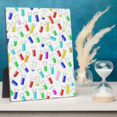 Plaque Photo Tubes d'essai en verre de dessin (Côté)