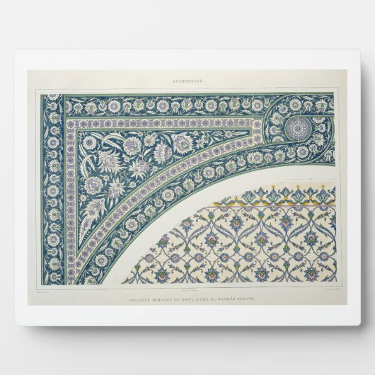 Plaque Photo Tuiles murales de Sibyl D'Abd-El-Rahman Kyahya, de (Devant)