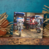 Plaque Photo Tuk Tuk Showroom ... Udon Thani, Isaan, Thaïlande (Côté)