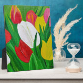 Plaque Photo Tulipes 2a (Côté)
