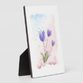Plaque Photo Tulipes pourpres (Côté)