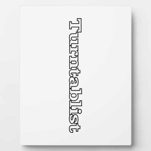 Plaque Photo Turntablist (Devant)