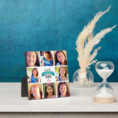 Plaque Photo Turquoise 8 Photo Collage du plus grand papa du mo (Insitu)