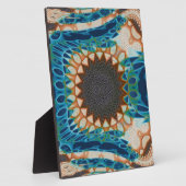 Plaque Photo Turquoise Gold Sun Southwestern Art (Côté)