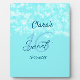 Plaque Photo Turquoise turquoise agate doux 16 anniversaire ajo