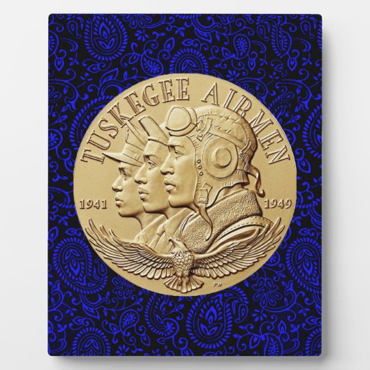 Plaque Photo Tuskegee Airmen COIN (Devant)