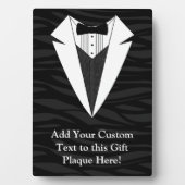 Plaque Photo Tuxedo noir/blanc (Devant)