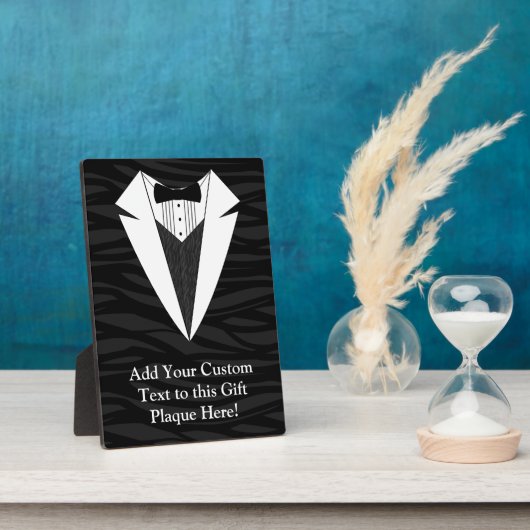 Plaque Photo Tuxedo noir/blanc (Côté)