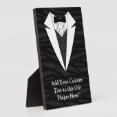 Plaque Photo Tuxedo noir/blanc (Côté)