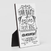 Plaque Photo Type de soumission de retraite Cadeau (Côté)