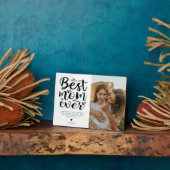 Plaque Photo Typographie à la mode Meilleure Maman Jamais Photo (Côté)