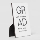 Plaque Photo Typographie moderne graduation simple minimum c (Côté)