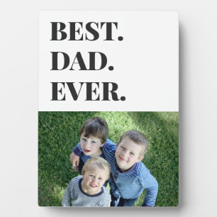 Plaque Photo Typographie moderne Meilleur Papa Jamais Enfants P