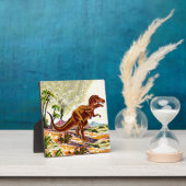Plaque Photo Tyrannosaurus Rex Dinosaur (Insitu)