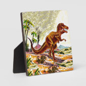 Plaque Photo Tyrannosaurus Rex Dinosaur (Recto)