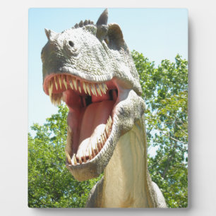 Plaque Photo Tyrannosaurus Rex dinosaure