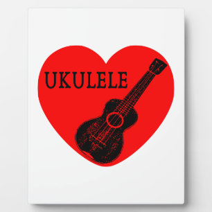 Plaque Photo Ukulele Love