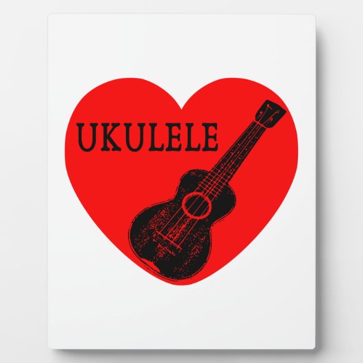 Plaque Photo Ukulele Love (Devant)