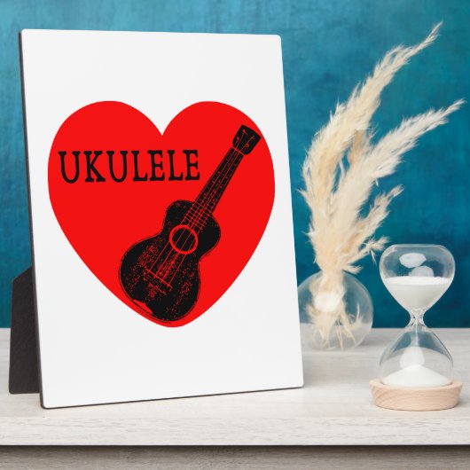 Plaque Photo Ukulele Love (Côté)
