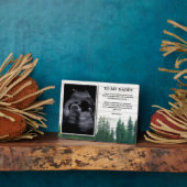 Plaque Photo Ultrasound Message De Bump Daddy Pour Être Gardien (Côté)