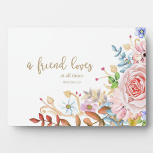 Plaque Photo Un Amis Aime En Tout Temps Prov 17:17