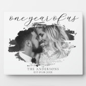 Plaque Photo Un an de nous Premier anniversaire de mariage (Devant)