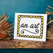 Plaque Photo Un art (Côté)