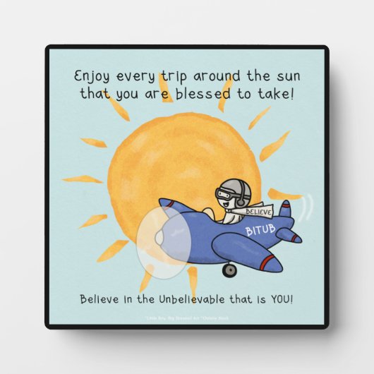 Plaque Photo Un autre voyage autour du soleil (Devant)