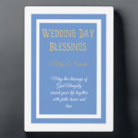 Plaque Photo Un cadeau mariage ! Bénédiction personnalisée pour<br><div class="desc">Bon cadeau mariage</div>