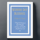 Plaque Photo Un cadeau mariage ! Bénédiction personnalisée pour<br><div class="desc">Bon cadeau mariage</div>