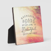 Plaque Photo Un Chemin Difficile Pour De Belles Destinations (Recto)