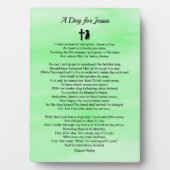 Plaque Photo Un chien pour Jésus Poème Sympathie (Devant)