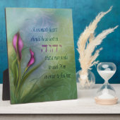 Plaque Photo Un coeur féminin - Calla Lily (Côté)