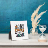 Plaque Photo Un design vectoriel Halloween d'un professeur effr (Insitu)