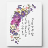 Plaque Photo Un don de clergé ou de bénévole (Devant)