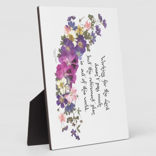 Plaque Photo Un don de clergé ou de bénévole (Côté)