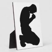 PLAQUE PHOTO UN HOMME S'ENNUYANT DANS LA PRIÈRE (Côté)