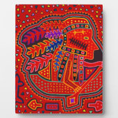 Plaque Photo Un Indien Kuna en canoë (Devant)