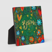 Plaque Photo Un Joli Inspiration Florale Devient Inspirété (Recto)