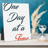 Plaque Photo Un jour à la fois (Côté)