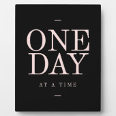 Plaque Photo Un Jour - Citations Inspirantes Buts Roses Noires (Devant)