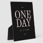 Plaque Photo Un Jour - Citations Inspirantes Buts Roses Noires (Côté)