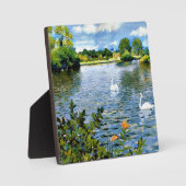 Plaque Photo Un lac de Long Island, célèbre peinture, (Recto)