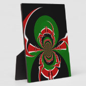 Plaque Photo Un Motif du drapeau kényan dynamique : un art puis (Côté)