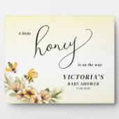 Plaque Photo Un petit Baby shower d'abeille au miel (Devant)