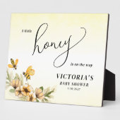 Plaque Photo Un petit Baby shower d'abeille au miel (Côté)