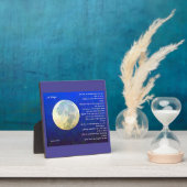 Plaque Photo Un poème de prière (Insitu)